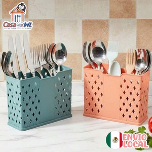 CASAMAX WL AA-2544 Porta Utensili in Plastica PP Antiscivolo, Organizzatore per Cucina, Porta Posate di Lusso Classico ed Elegante - Product Image 1