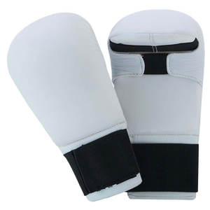 Gants de protection pour les mains en cuir de qualité supérieure pour l'entraînement et le combat WKF, logo personnalisé, support élastique pour le poignet - Product Image 4