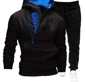 Logotipo personalizado impreso Slim Fit Unisex Tallas grandes High Street Chándal Etiqueta privada Invierno 100% Algodón Transpirable Secado rápido - Product Image 4