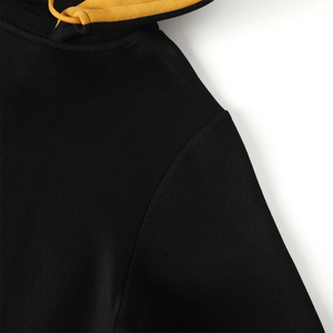 เสื้อมีฮู้ดแบบพรีเมี่ยมสีดำอัลฟาสำหรับทุกเพศเสื้อฟลีซหนักผ้ากำมะหยี่ปักลายแนวสตรีทเสื้อสวมหัวเย็นน้ำแข็ง - Product Image 6