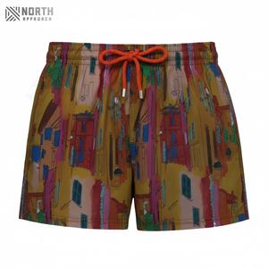 Pantalones Cortos de Playa para Hombre 2025, Estampados de Moda, de Secado Rápido, de Lona, Poliéster/Algodón, Holgados, Casuales, para Deportes Acuáticos al Aire Libre, de Verano - Product Image 1