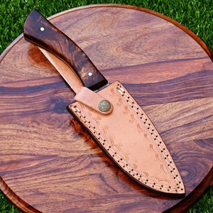 Cuchillo de caza Skinner con hoja de acero de Damasco hecho a medida, cuchillo de Camping de hoja fija compatible con OEM, grado Industrial - Product Image 5