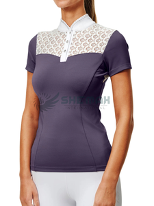 Ropa ligera para mujer Capas base para montar a caballo elegante con ajuste de compresión Delgado material de calidad que absorbe la humedad - Product Image 5