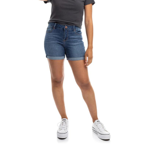 Abiti da donna <span class=keywords><strong>di</strong></span> alta qualità Cargo <span class=keywords><strong>Jeans</strong></span> pantaloni Shorts da ragazza <span class=keywords><strong>Jeans</strong></span> strappati a metà altezza tasche Shorts in Denim personalizzato azzurro - Product Image 6