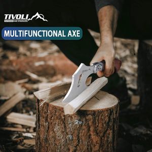 Best Selling Custom High Carbon Steel Leather Product Beautiful Laser Engraving Wood <b>Handle</b> for Outdoor Camping Industrial Grade - Product Image 6