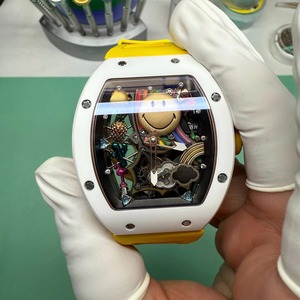Reloj Mecánico de Lujo de Super Calidad, Resistente al Agua, 41 mm, Movimiento Automático, RM88 Smiley, Esqueleto de Cerámica Blanca - Product Image 5