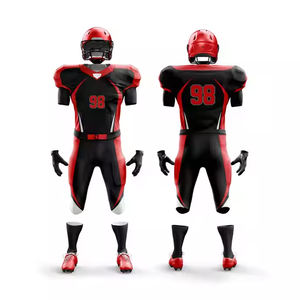 Venta al por mayor hombres uniforme de fútbol americano conjunto logotipo personalizado transpirable secado rápido Jersey Kit equipo Club partido entrenamiento ropa deportiva - Product Image 1