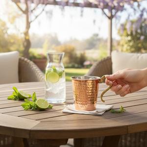 Vasos de Cóctel Clásicos de Cobre, Elegantes y Duraderos, Estilo Vintage - Product Image 3