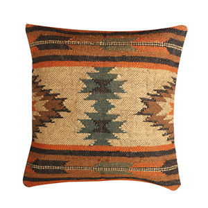 Indian Exporters' Luxury Cotton Cushion <b>Set</b> <b>Square</b> Shaped and Geometric Pattern Best Price for Home Use - Product Image 2