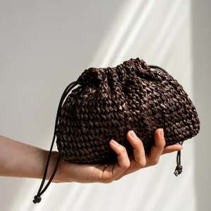 กระเป๋าใบปาล์มถักโครเชต์, กระเป๋าถัก Raffia สายสั้น Crossbody - Product Image 1