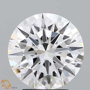 IGI 3.34 Ct Loose White Lab Grown Round Brilliant Cut Diamond G VVS2 Qualité pour les bagues de fiançailles ou la fabrication de bijoux - Product Image 1