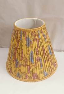 Handmade Modern Beautiful Pink <b>Yellow</b> Red Ikat Print Cotton Linen <b>Fabric</b> Light Covers E27 Ringsets Top Bottom Ring - Product Image 4