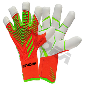 Gants de gardien de but de Football professionnel pour le Football Orange vert unisexe OEM Logo personnalisé de l'entreprise Protection d'emballage des doigts - Product Image 1