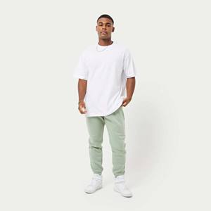 <b>Men's</b> Classic <b>White</b> Oversized T-<b>Shirt</b> - 100% Cotton, Medium Weight, Ribbed Neck, <b>Short</b> <b>Sleeves</b> - Product Image 6