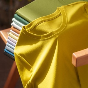 Camiseta básica de algodón para mujer, 100% algodón, manga corta, cuello en V, ajuste holgado, ecológico, negro, blanco, verano, moda informal - Product Image 4