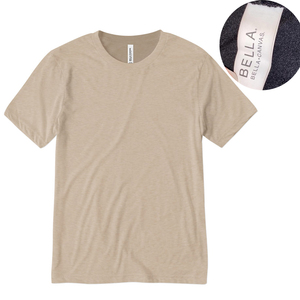 T-shirts unisexes en trois mélanges 50% coton/25% polyester/25% rayonne T-shirts en gros - Product Image 1