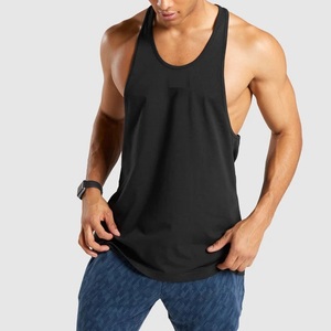 รับผลิตเสื้อกล้ามออกกำลังกายผู้ชายแบบขายส่ง OEM ผ้าโพลีเอสเตอร์ผสม ผลิตเสื้อผ้าตามสั่ง - Product Image 3