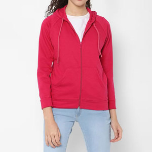Fabricante profesional de moda para mujer Sudadera con capucha con cremallera completa Cordón Multicolor Mujeres Invierno Zip up Hoodies - Product Image 1