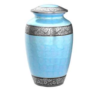 Most Bulk Sale OEM Custom Made 100% Aluminum Material New Designer Keepsake Cremation <b>Urns</b> at Good Price - Product Image 4