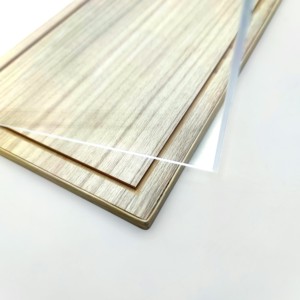 Boîte de présentation en acrylique avec base en bois, vitrine moderne transparente pour comptoir, idéale pour la publicité de vêtements - Product Image 4