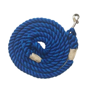 Premium Quality Handmade Cotton Rope Royal Blue Ultra Soft Cotton Rope <b>Dog</b> <b>Leash</b> - Product Image 1