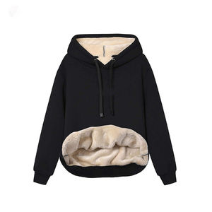 Sweats à capuche lourds pour femmes 100% coton chaud vêtements d'hiver marque personnalisée Logo imprimer sweats à capuche femmes 2026 - Product Image 5