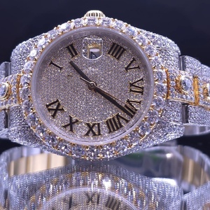 Reloj de Cuarzo para Hombre, de Acero Inoxidable, con Números Romanos, Completamente Decorado, de Lujo, Ecológico, Envío Global - Product Image 5