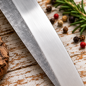 Couteau de chef de style japonais, fait main, en acier à haute teneur en carbone, avec manche en bois, couteau de cuisine professionnel - Product Image 3