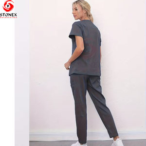 Uniformes de Hospital Personalizados con Logotipo, Transpirables, de Poliéster y Spandex, con Detección de Agujas, de Alta Calidad, Precio al por Mayor - Product Image 5