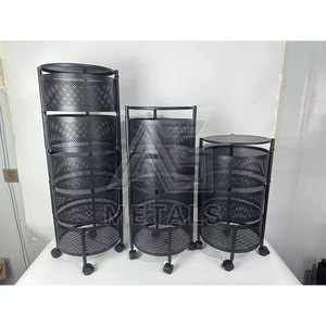 Multi Tier <b>Metal</b> Fruit and Vegetable Rack <b>for</b> Kitchen Storage Freestanding Adjustable Organizer with Easy Access Design - Product Image 2