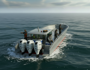 Bateau de pêche personnalisé en aluminium UBI 1810, 18 m, 10 passagers, moteur hors-bord, loisirs, divertissement, haute vitesse - Product Image 3