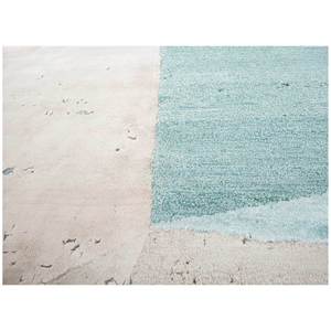 พรมไหมไผ่ผสมขนสัตว์ถักมือ Aakar Kavi Esk-375(3D) สีงาช้าง ขนาด 10 มม. รูปทรงสี่เหลี่ยมผืนผ้า ลายแบบนามธรรม สำหรับตกแต่งบ้าน ห้องนั่งเล่น หรือทางเดิน - Product Image 3