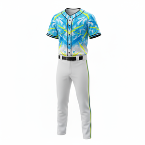 Uniforme de Béisbol Personalizado con Nombre de Equipo, Tejido Transpirable 100% Poliéster, Secado Rápido, Cuello en V, Diseño Moderno, Ropa Deportiva de Alto Rendimiento - Product Image 2
