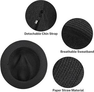 Sombrero de Paja de Verano al por Mayor, Decoración de Cerezas, Plegable, Tipo Cubo, para Protección Solar, Transpirable, para Playa - Product Image 3