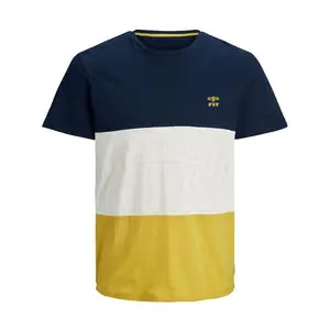 コットンポリエステル製Tシャツ半袖カジュアルウェアスリムフィットメンズTシャツオンライン販売