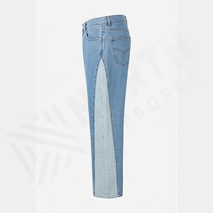 Jeans de Invierno para Hombre, de Mezclilla de Algodón Elástica, Corte Recto, Ajustados, Estilo Urbano Premium, Color Personalizado, Logotipo Personalizado - Product Image 3