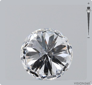 เพชรธรรมชาติทรงกลมเจียระไนแบบบริลเลียนท์ น้ำหนัก 0.51 กะรัต สี D ความสะอาดระดับ VS2 ได้รับการรับรองจาก GIA สำหรับทำเครื่องประดับ - Product Image 3
