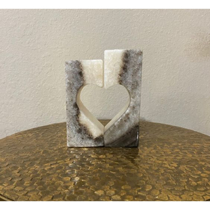 Portavelas de mármol en forma de corazón, portavelas de mármol natural de la mejor calidad, portavelas de diseño elegante al precio más barato - Product Image 1