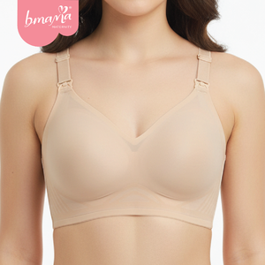 Soutien-gorge d'allaitement Bmama Seamless Everyday Cool Jelly en spandex/nylon, bretelles réglables, fermeture à quatre crochets, sans armatures - Product Image 1