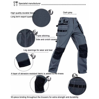 Pantalon de travail pour homme en polyester respirant, réfléchissant et à séchage rapide, pantalon de sécurité robuste pour l'hiver, multi-poches, design personnalisé