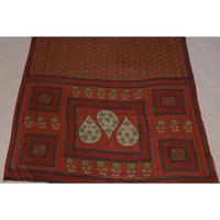 Vintage indien automne Art soie tissu 5 Yard Floral Viscose Saree pour la couture Boho robes courtepointes jupes & Textile Art