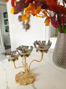 Ensemble de service moderne en métal pour chips et trempette à 3 bols pour la maison, les restaurants et les bars avec des options personnalisables - Product Image 6