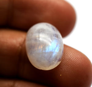 Cabujón de piedra lunar azul calibrado 18X13mm cristales de piedras preciosas sueltas piedras preciosas pulidas suaves para la fabricación de joyas piedra lunar arcoíris - Product Image 2