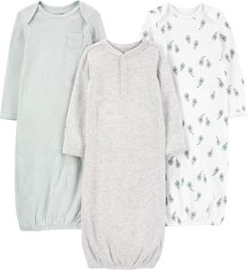 Pelele de Invierno para Bebé, Ligero, de Spandex/Algodón, Ropa de Dormir de Manga Larga con Cierre de Botones a Presión, Vestido de Noche Cómodo para Niños Pequeños Unisex - Product Image 1