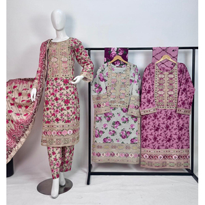 Salwar Kameez Moderno Bordado Masoori Premium Khaddar Invierno 2025 |   Impresión Digital de Lujo para Mujer, Estilo Regular, India/Pakistán - Product Image 6