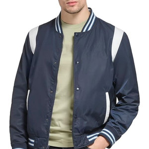 Veste universitaire personnalisée de grande taille pour hommes vestes universitaires vierges de gros veste universitaire Letterman unie avec logo personnalisé pour hommes - Product Image 6