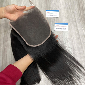 Extensiones de Cabello Natural al Por Mayor 2026, Cutícula Alineada, Cierre Suizo HD 7x7, Nudo Pequeño, Cierre HD, Cabello Liso Natural, Directo de Fábrica - Product Image 2