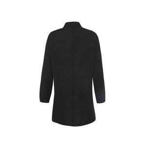 Blusa de punto de algodón negra de corte holgado con estampado bordado - Product Image 3