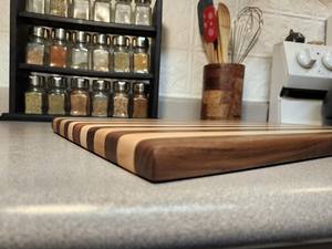 <b>Wood</b> <b>Square</b> Chopping Board & Serving Platter-Sustainable Durable - Product Image 4