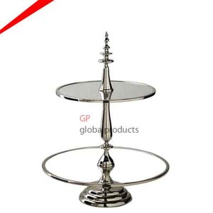 Assiette à dessert créative multicouche en céramique pour gâteau de mariage en métal - Product Image 3